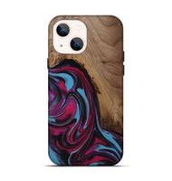 iPhone 13 Wood Live Edge Phone Case - Raymon (Red, 809253)