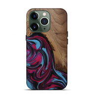 iPhone 13 Pro Wood Live Edge Phone Case - Raymon (Red, 809253)