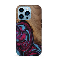 iPhone 14 Pro Wood Live Edge Phone Case - Raymon (Red, 809253)