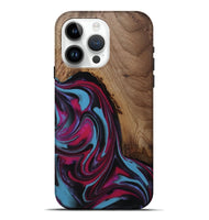 iPhone 15 Pro Max Wood Live Edge Phone Case - Raymon (Red, 809253)