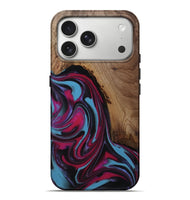 iPhone 17 Pro Max Wood Live Edge Phone Case - Raymon (Red, 809253)