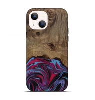 iPhone 13 Wood Live Edge Phone Case - Atlas (Purple, 809267)