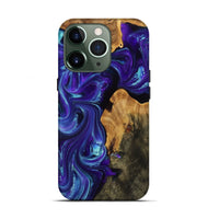 iPhone 13 Pro Wood Live Edge Phone Case - Alayah (Purple, 809272)