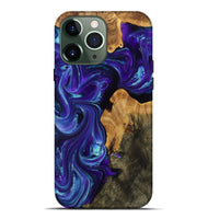 iPhone 13 Pro Max Wood Live Edge Phone Case - Alayah (Purple, 809272)