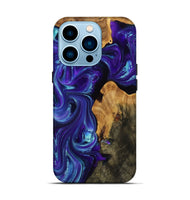 iPhone 14 Pro Wood Live Edge Phone Case - Alayah (Purple, 809272)