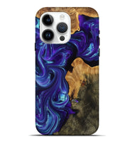 iPhone 15 Pro Max Wood Live Edge Phone Case - Alayah (Purple, 809272)