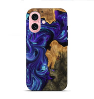 iPhone 16 Wood Live Edge Phone Case - Alayah (Purple, 809272)