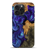 iPhone 16 Pro Max Wood Live Edge Phone Case - Alayah (Purple, 809272)