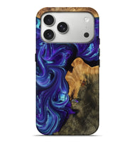iPhone 17 Pro Max Wood Live Edge Phone Case - Alayah (Purple, 809272)