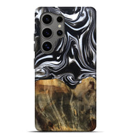 Galaxy S25 Ultra Wood Live Edge Phone Case - Maximo (Black & White, 809284)