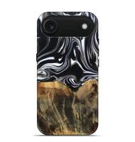 iPhone 17 Air Wood Live Edge Phone Case - Maximo (Black & White, 809284)