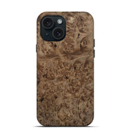 iPhone 15 Wood Live Edge Phone Case - Susana (Wood Burl, 809298)