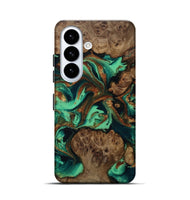 Galaxy S26 Wood Live Edge Phone Case - Brynn (Green, 809306)