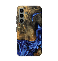 Galaxy S24 Wood Live Edge Phone Case - Aylani (Blue, 809307)