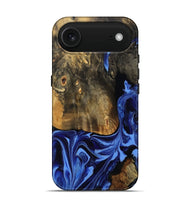 iPhone 17 Air Wood Live Edge Phone Case - Aylani (Blue, 809307)