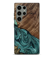 Galaxy S24 Ultra Wood Live Edge Phone Case - Anjali (Green, 809308)