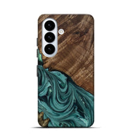 Galaxy S26 Wood Live Edge Phone Case - Anjali (Green, 809308)