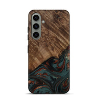 Galaxy S24 Wood Live Edge Phone Case - Melissa (Red, 809309)