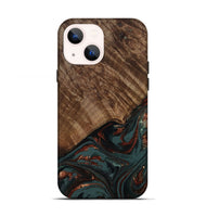 iPhone 13 Wood Live Edge Phone Case - Melissa (Red, 809309)