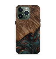 iPhone 13 Pro Wood Live Edge Phone Case - Melissa (Red, 809309)