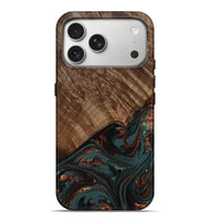 iPhone 17 Pro Max Wood Live Edge Phone Case - Melissa (Red, 809309)