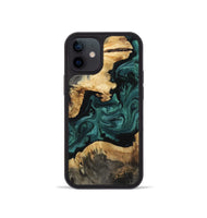 iPhone 12 mini Wood Phone Case - Sommer (Green, 809316)