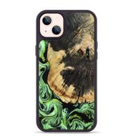 iPhone 14 Plus Wood Phone Case - Robert (Green, 809317)