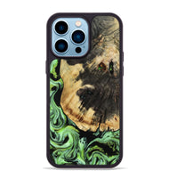 iPhone 14 Pro Max Wood Phone Case - Robert (Green, 809317)