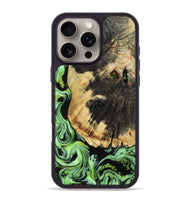 iPhone 16 Pro Max Wood Phone Case - Robert (Green, 809317)