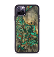 iPhone 11 Pro Max Wood Phone Case - Eliel (Green, 809318)