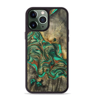 iPhone 13 Pro Max Wood Phone Case - Eliel (Green, 809318)