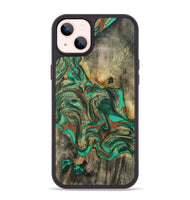 iPhone 14 Plus Wood Phone Case - Eliel (Green, 809318)