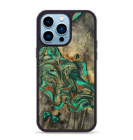 iPhone 14 Pro Max Wood Phone Case - Eliel (Green, 809318)