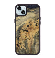 iPhone 15 Plus Wood Phone Case - Kaitlyn (Wood Burl, 809334)
