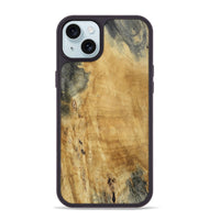 iPhone 15 Plus Wood Phone Case - Brandy (Wood Burl, 809336)