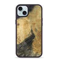 iPhone 15 Plus Wood Phone Case - Basil (Wood Burl, 809340)