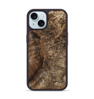iPhone 15 Wood Phone Case - Denisha (Wood Burl, 809342)