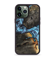 iPhone 13 Pro Max Wood Phone Case - Issac (Blue, 809349)