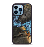 iPhone 14 Pro Max Wood Phone Case - Issac (Blue, 809349)