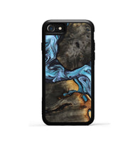 iPhone SE Wood Phone Case - Issac (Blue, 809349)