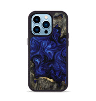 iPhone 14 Pro Wood Phone Case - Ernest (Blue, 809350)