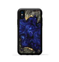 iPhone Xs Wood Phone Case - Ernest (Blue, 809350)