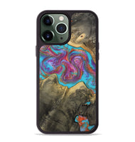 iPhone 13 Pro Max Wood Phone Case - Ettie (Blue, 809351)