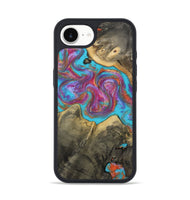 iPhone 16e Wood Phone Case - Ettie (Blue, 809351)