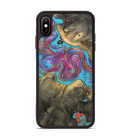 iPhone Xs Max Wood Phone Case - Ettie (Blue, 809351)