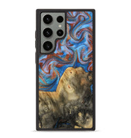 Galaxy S23 Ultra Wood Phone Case - Tillie (Teal & Gold, 809408)