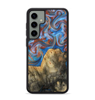 Galaxy S24 Plus Wood Phone Case - Tillie (Teal & Gold, 809408)