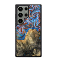 Galaxy S24 Ultra Wood Phone Case - Tillie (Teal & Gold, 809408)