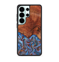 Galaxy S26 Ultra Wood Phone Case - Jadiel (Teal & Gold, 809409)