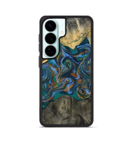 Galaxy S26 Wood Phone Case - Alonzo (Teal & Gold, 809410)